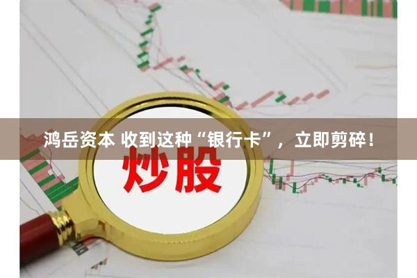 鸿岳资本 收到这种“银行卡”，立即剪碎！
