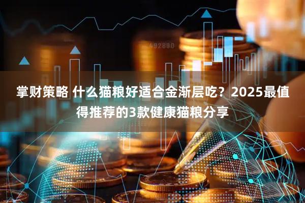 掌财策略 什么猫粮好适合金渐层吃？2025最值得推荐的3款健康猫粮分享
