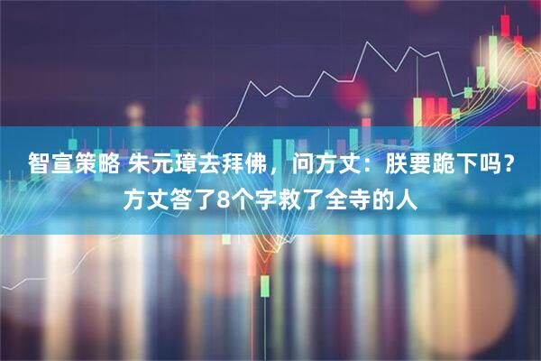 智宣策略 朱元璋去拜佛，问方丈：朕要跪下吗？方丈答了8个字救了全寺的人