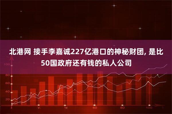 北港网 接手李嘉诚227亿港口的神秘财团, 是比50国政府还有钱的私人公司